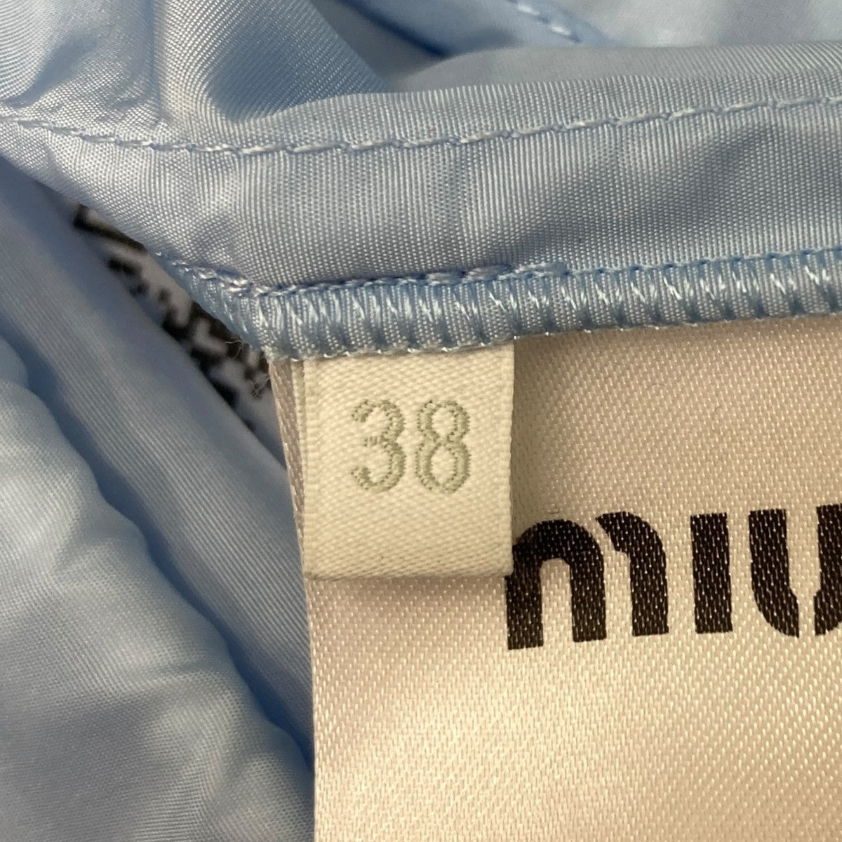 00s MIU MIU フェイクナイロンジャケット グリーン 38 美品 渋谷並木橋店】Miu Miu ミュウミュウ レディース ジャケット