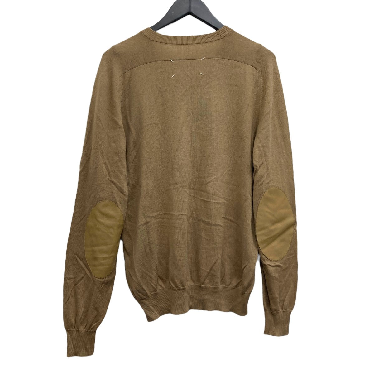 Margiela マルジェラ カーディガン ニット ベージュ エルボーパッチ Margiela マルジェラ カーディガン ニット ベージュ エルボーパッチ