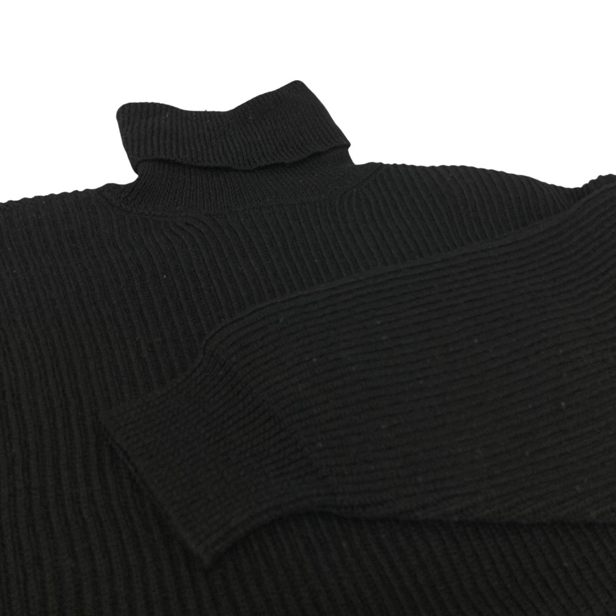 【美品】　バレンシアガ　ブラック タートルネック レーヨン ニット きれいめ BALENCIAGA(バレンシアガ) タートルネックニット492272 492272