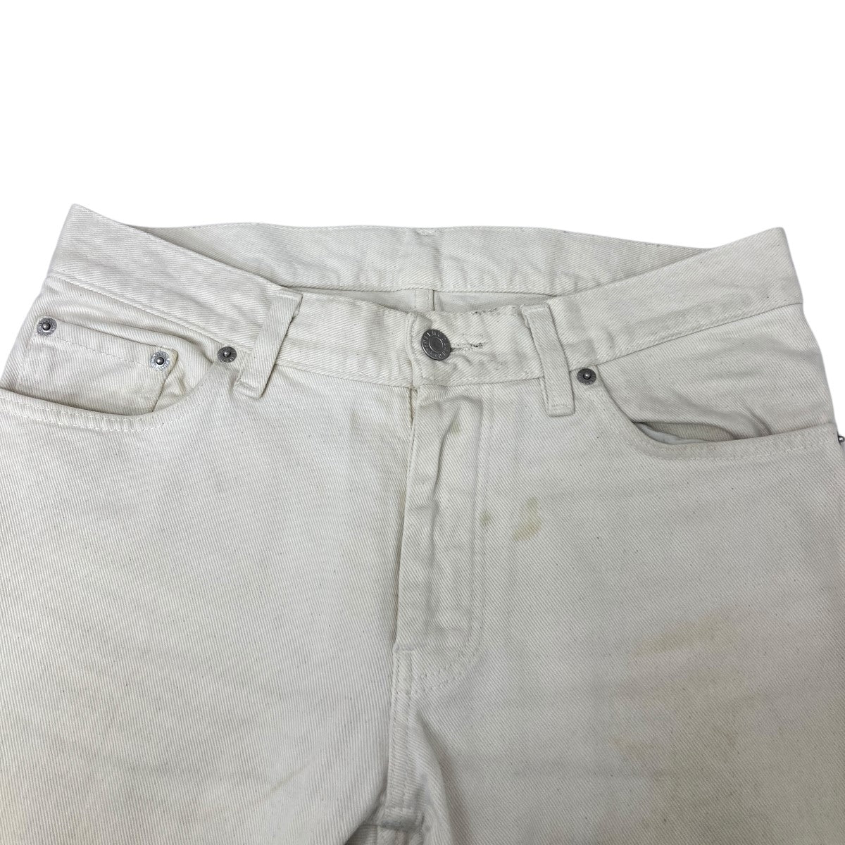 HELMUT LANG　デニムパンツ　ジーンズ　ホワイト　無地　ストレート 中古・古着通販】HELMUT LANG (ヘルムートラング) ホワイト