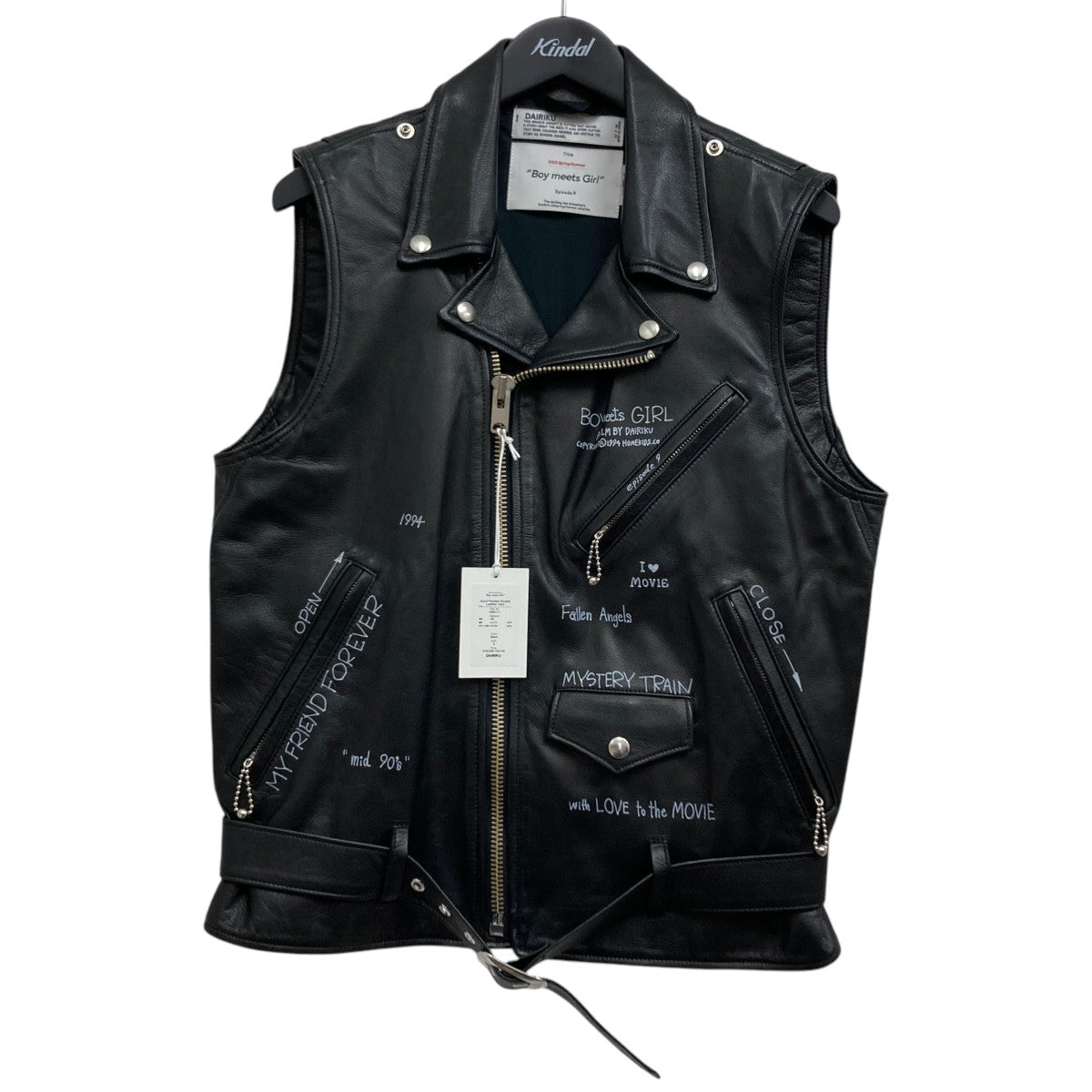ダイリク牛革 Leather Vest 22ss DAIRIKU NORU Ika CCW Leather Vest – Ride NORU
