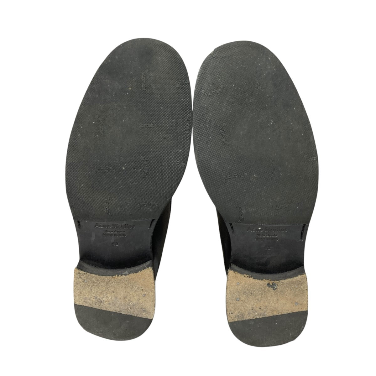 Acne Studios アクネストゥディオス black ローファー 43 ACNE STUDIOS(アクネストゥディオズ) クロコ型押しローファー