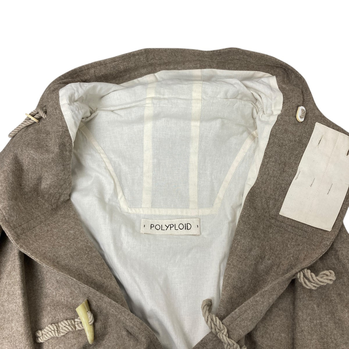 POLYPLOID(ポリプロイド) DUFFLE COAT C (WHITE MELANGE) ダッフル