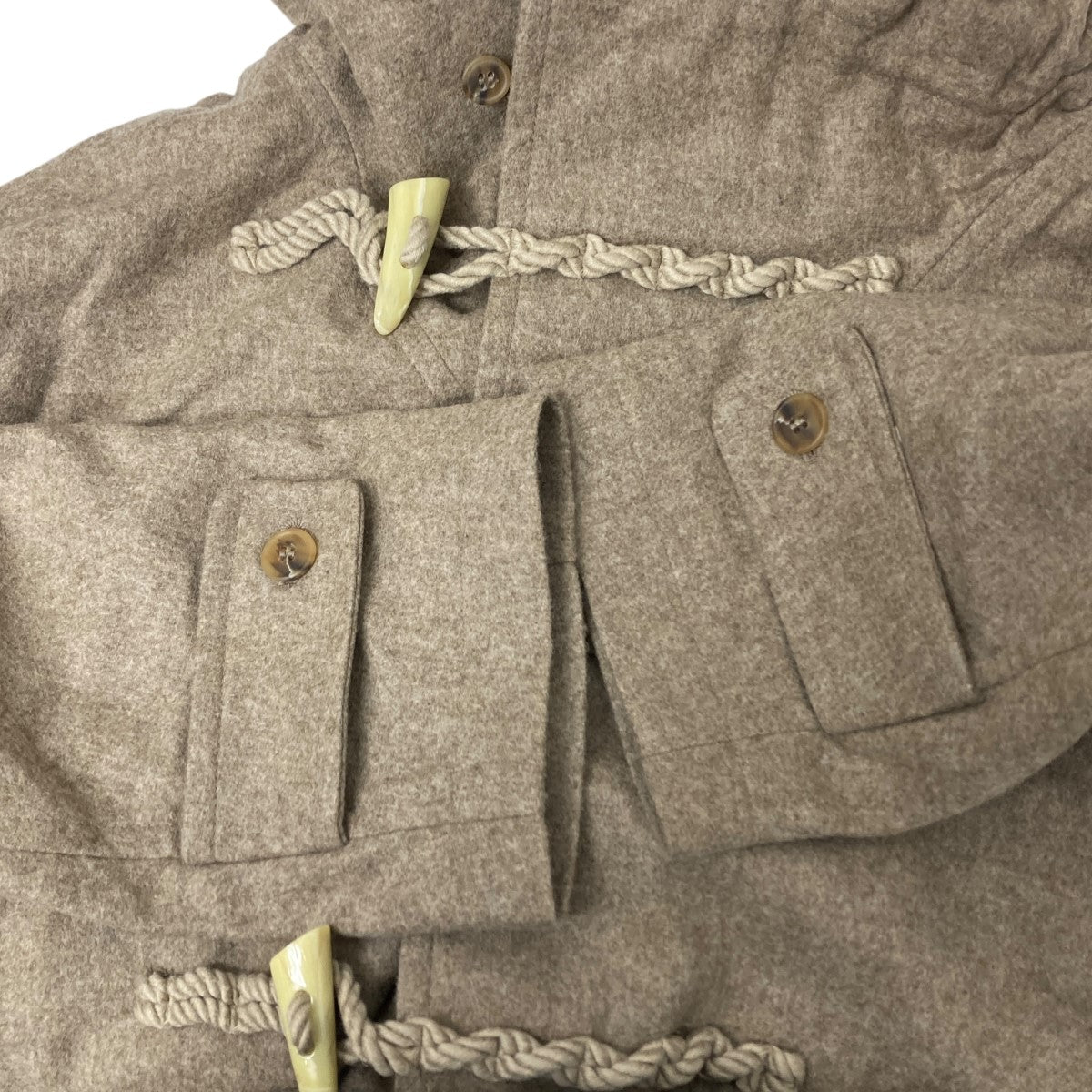 POLYPLOID(ポリプロイド) DUFFLE COAT C (WHITE MELANGE) ダッフル