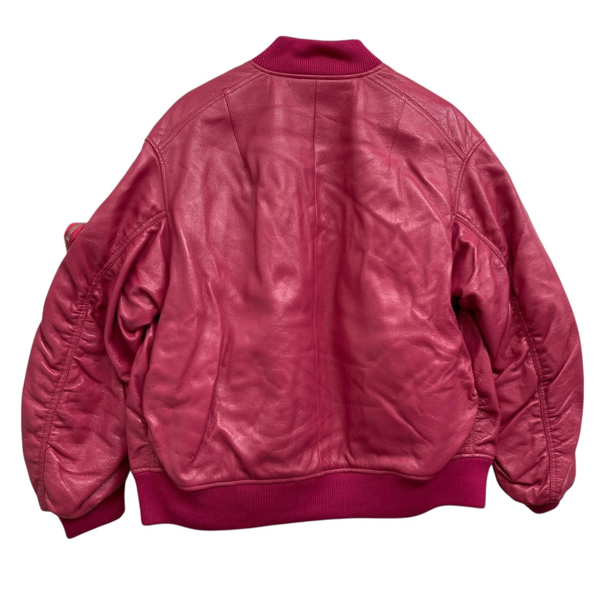 PRADA(プラダ) ナッパレザー ボンバージャケット ジップアップブルゾン