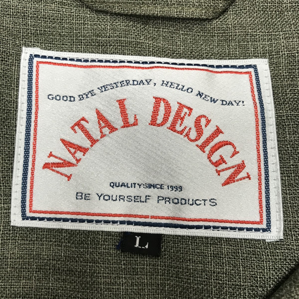 NATAL DESIGN(ネイタルデザイン) 開襟シャツ オリーブ サイズ L