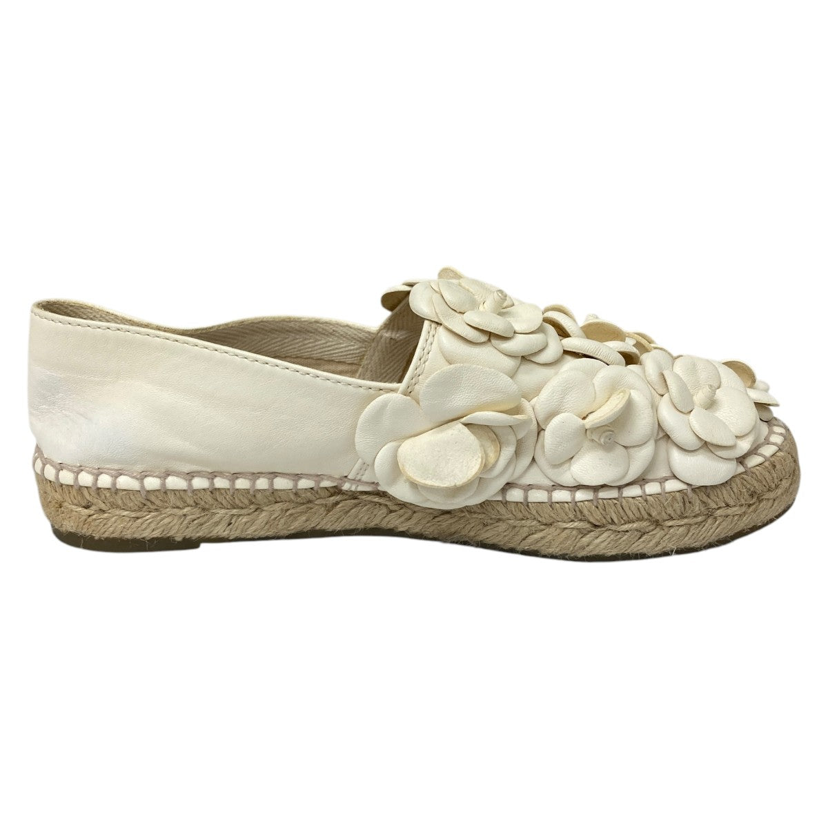CHANEL(シャネル) エスパドリーユ サンダル ホワイト サイズ 37