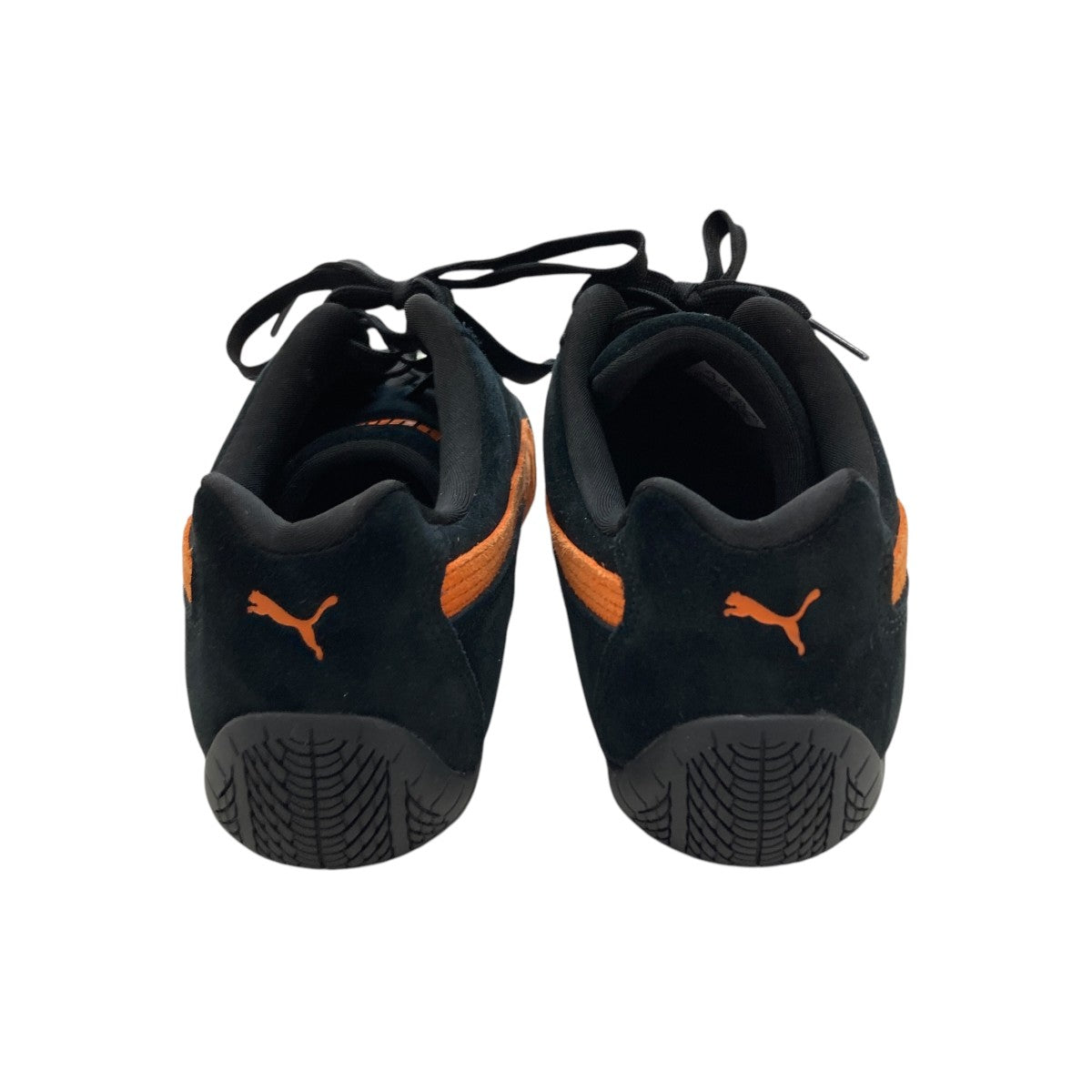Puma スエード 黒/オレンジ スニーカー 27cm - メルカリ