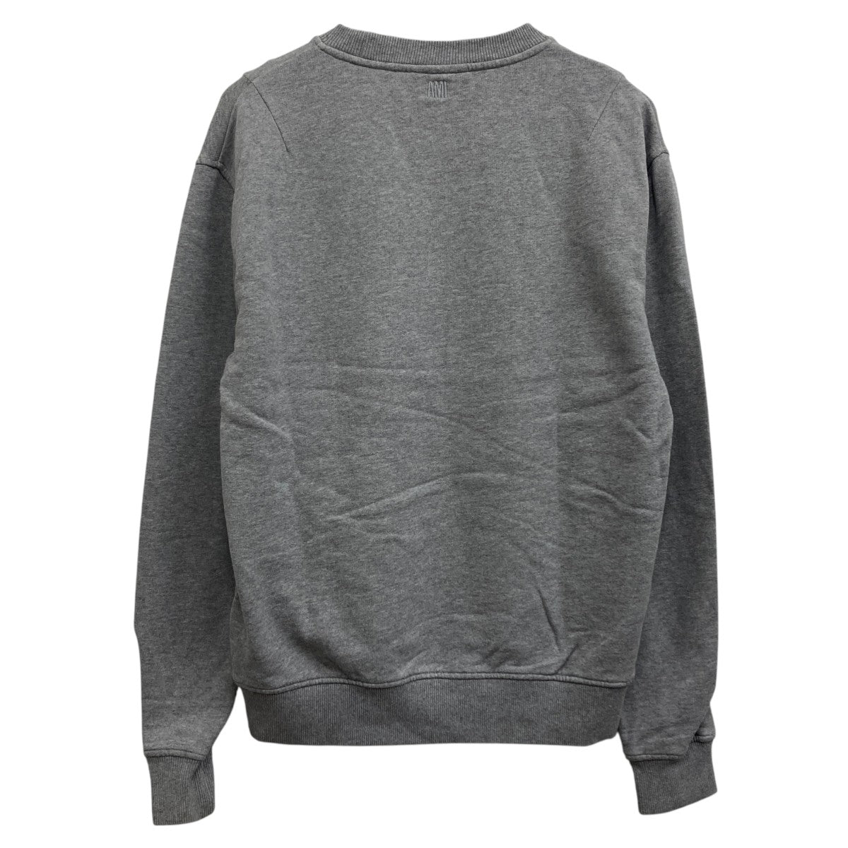 美品　AMI PARIS グレー クルーネックスウェット AMIPARIS(アミパリス) クルーネックスウェット グレー サイズ M