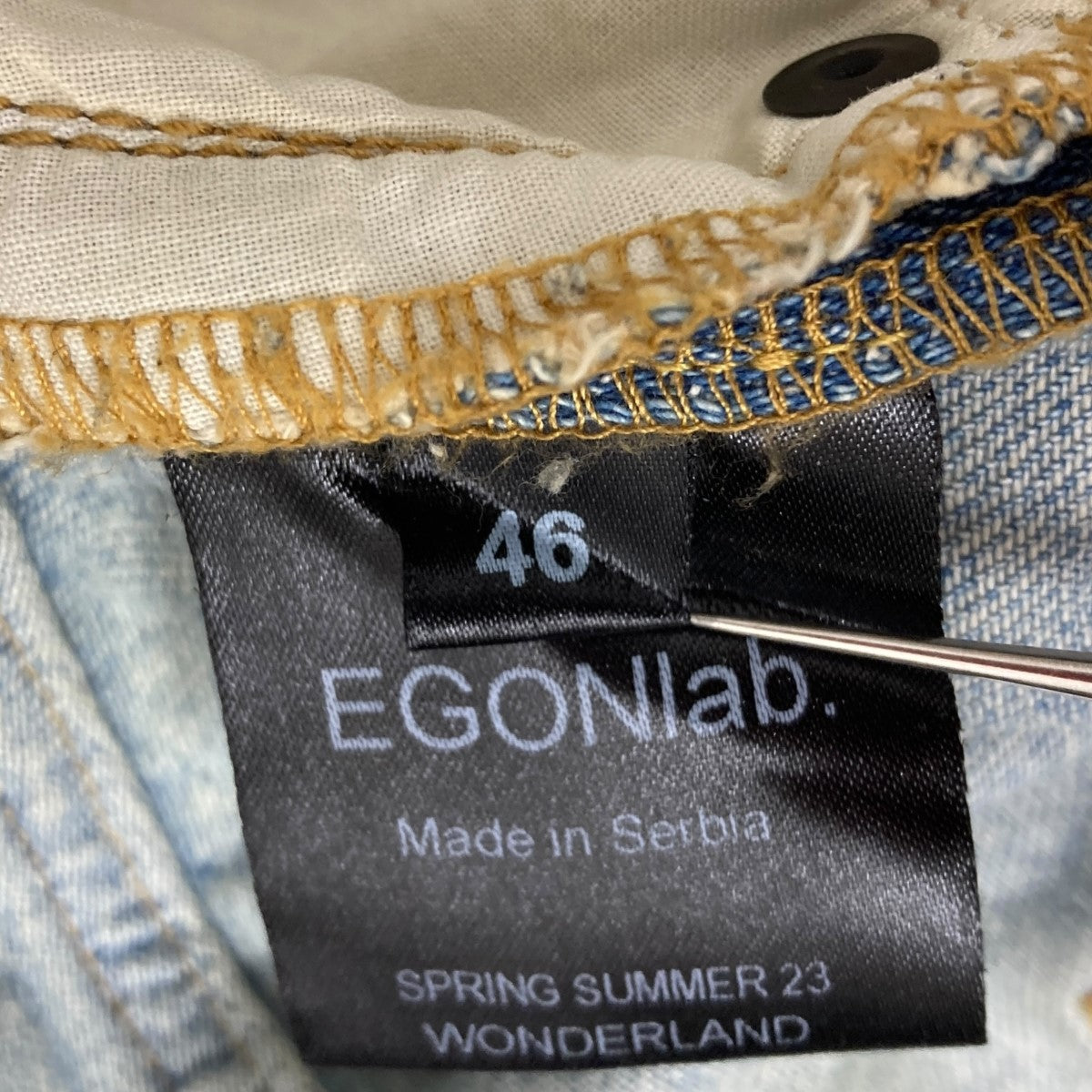 EGONLAB(エゴンラボ) デニムパンツ SS23 DN 003 B インディゴ