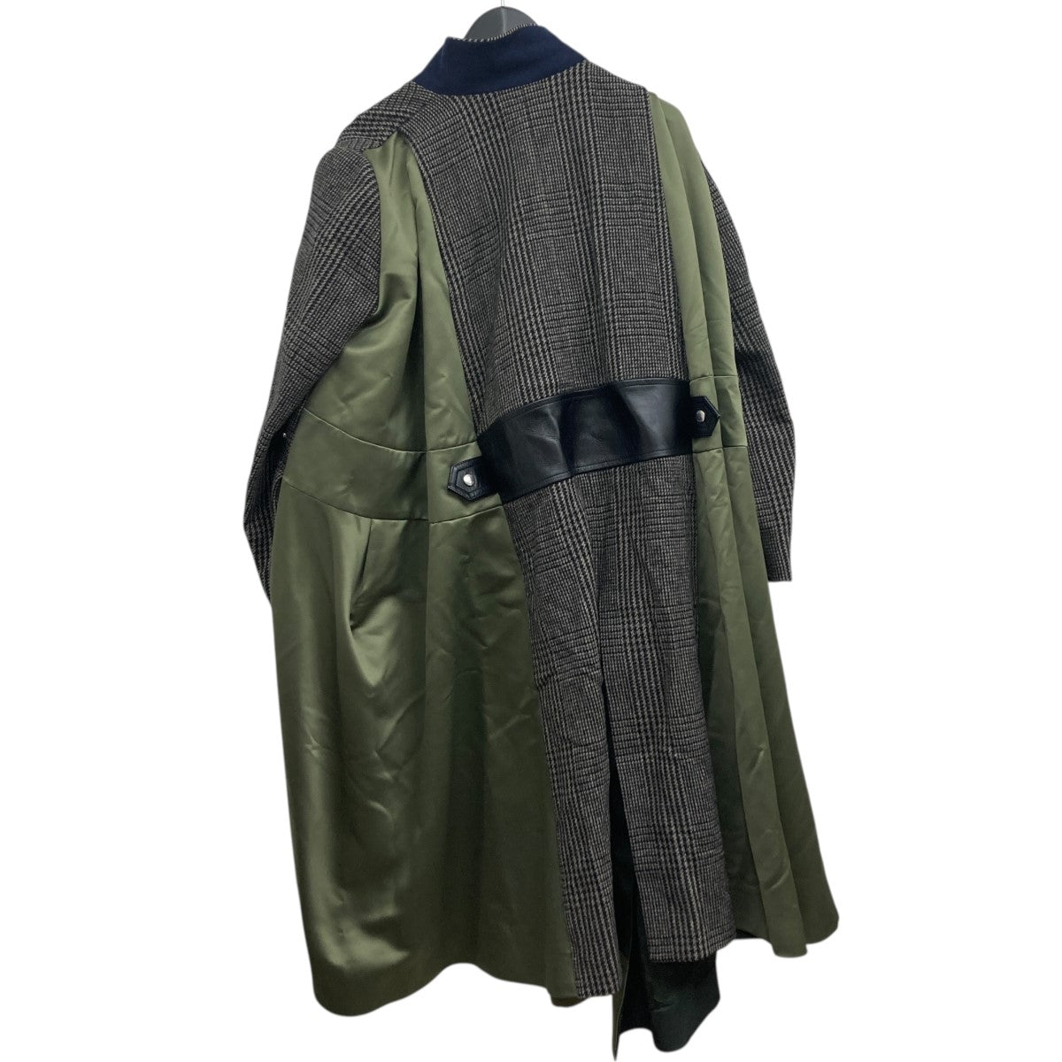 sacai(サカイ) 異素材ドッキングパールディテールロングコート 20
