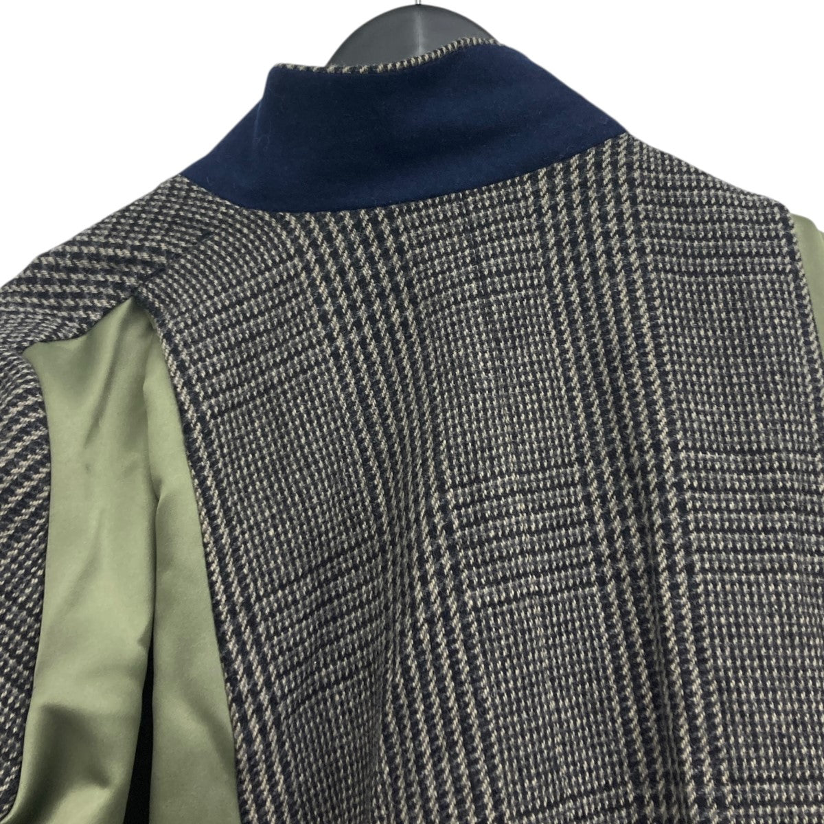 sacai(サカイ) 異素材ドッキングパールディテールロングコート 20