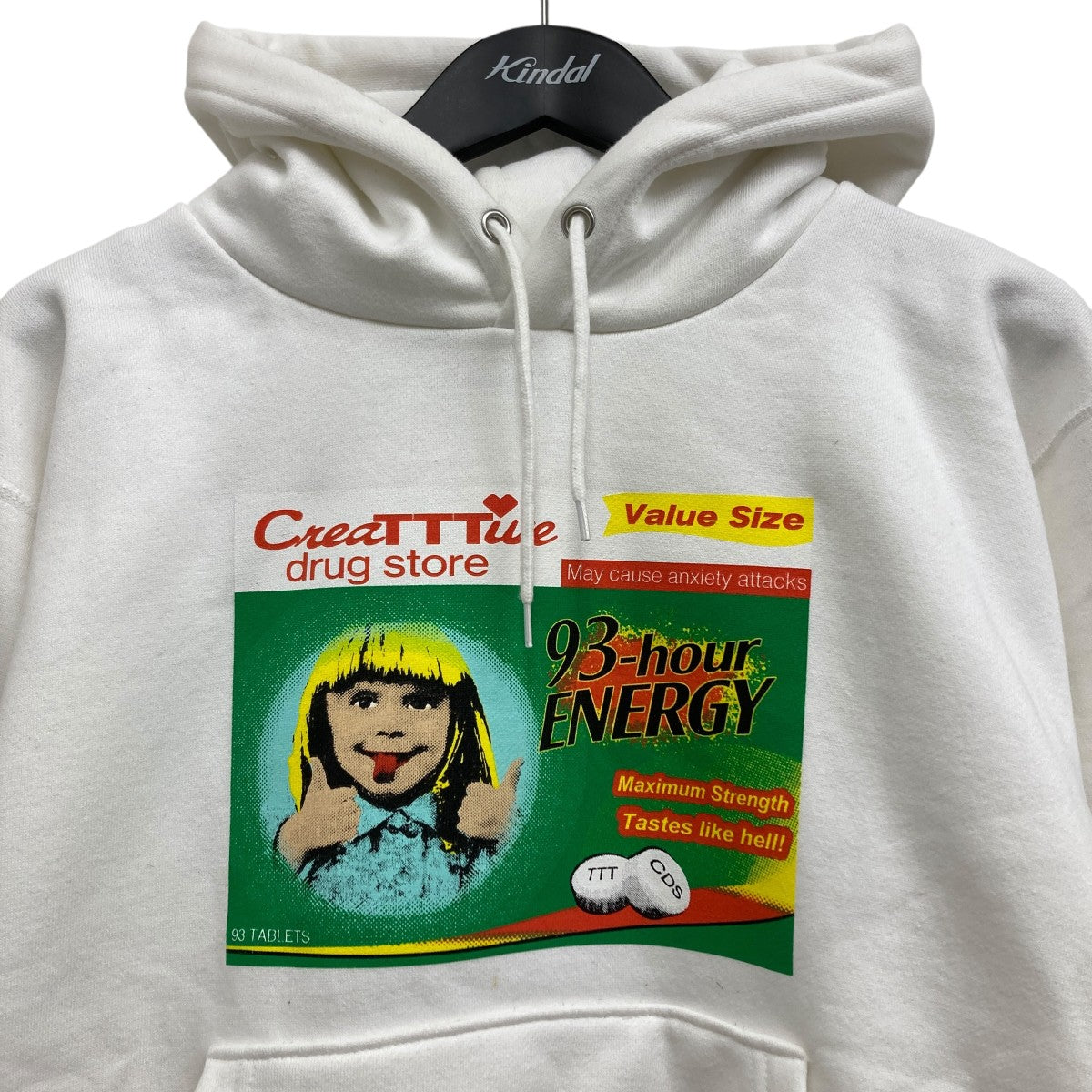 TTT MSW×CREATIVE DRUG STORE プリントパーカー ホワイト サイズ