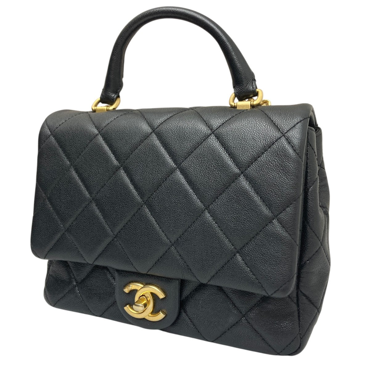 CHANEL 22☆ミニ ハンドバッグ シャイニーカーフスキン (CHANEL