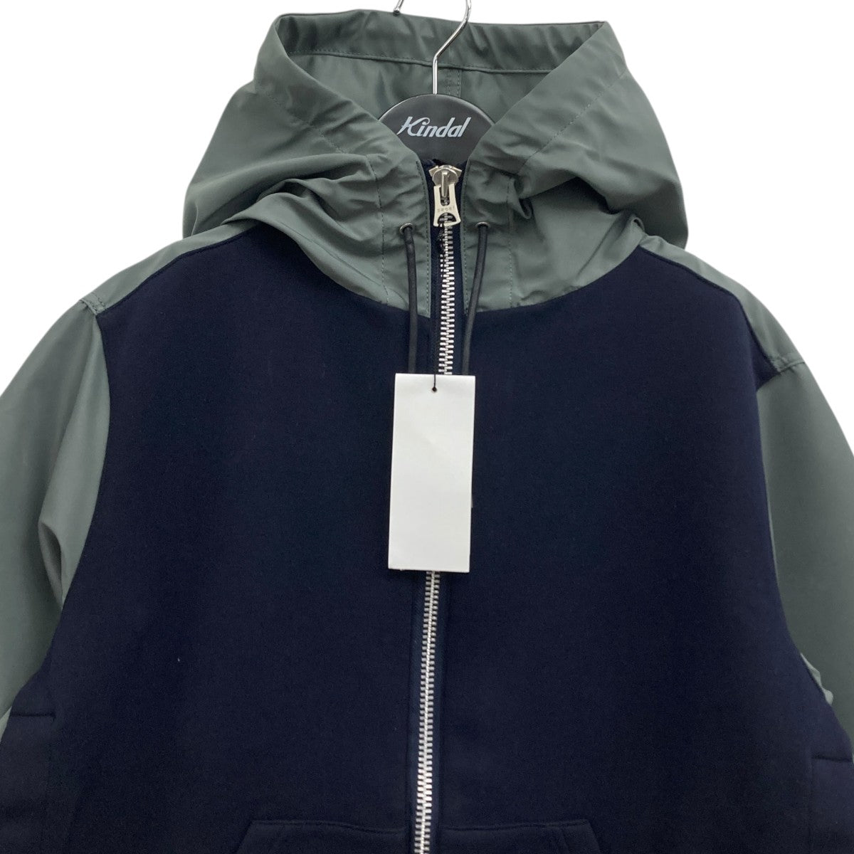 sacai(サカイ) Nylon Twill x Sponge Sweat Hoodie ドッキング