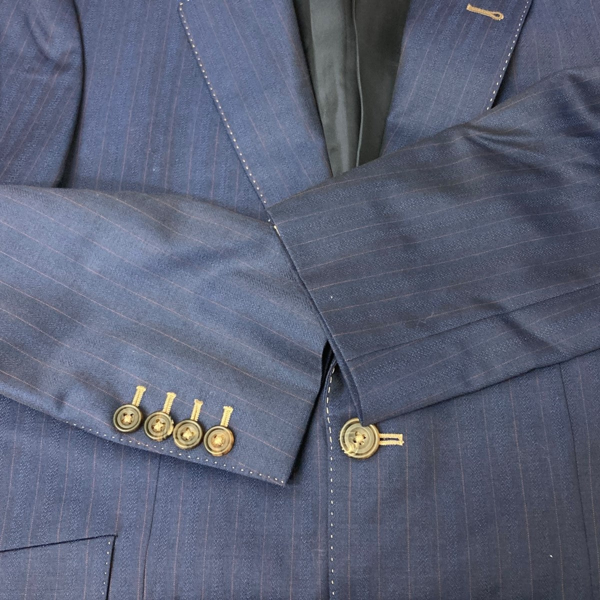 20｜Paul Smith Collection 2Bネイビーシャドーチェックスーツ