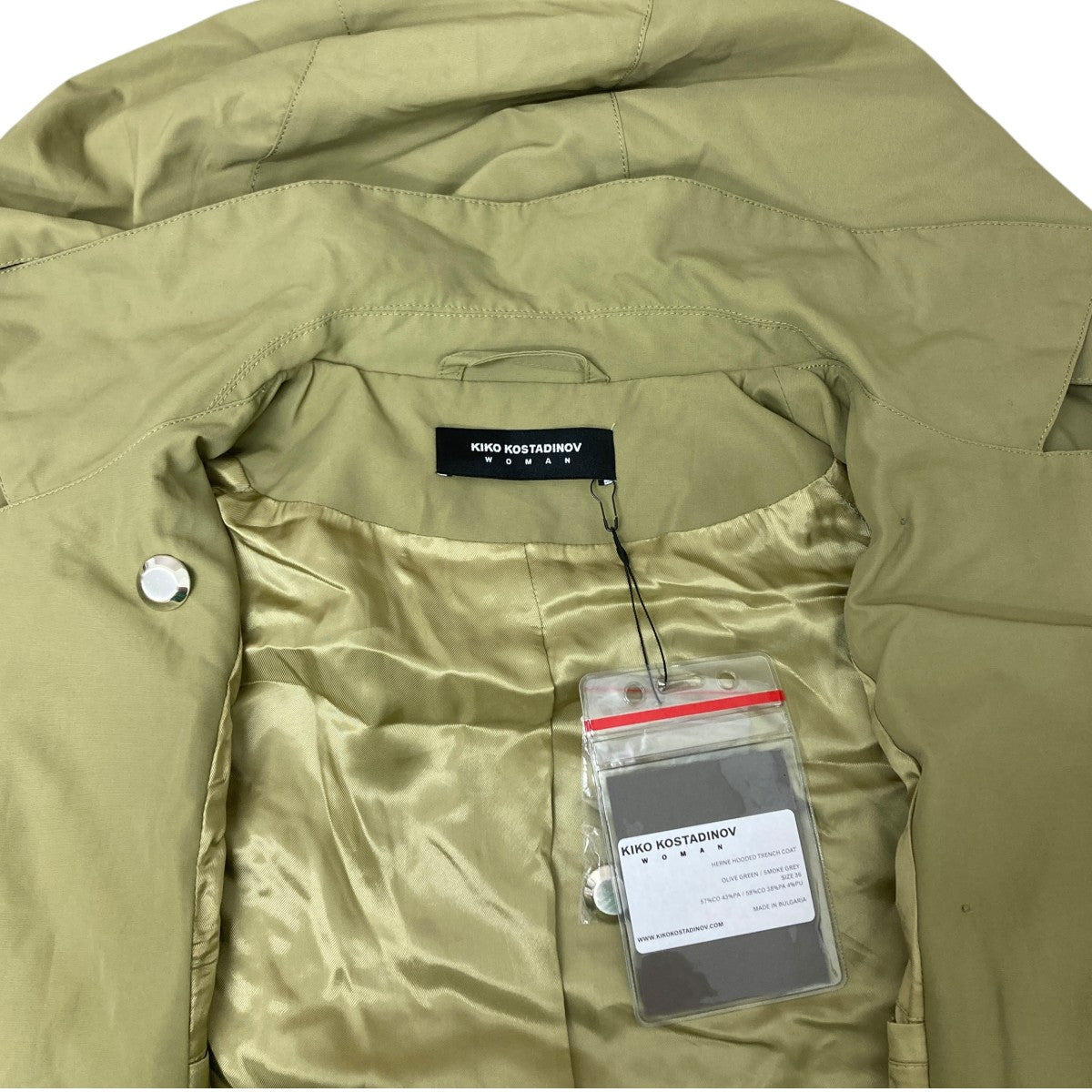 Kiko Kostadinov(キココスタディノフ) HERNE HOODED TRENCH COAT