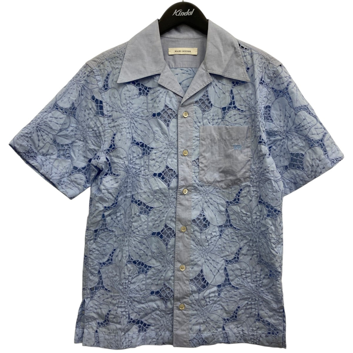 WALES BONNER フローラルレースボウリングシャツ 古着・中古-1枚目のアイテム画像
