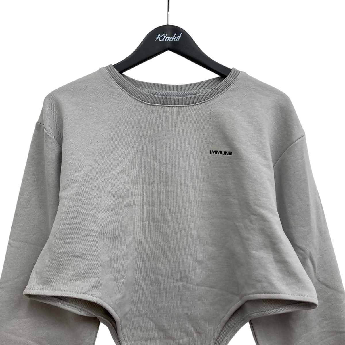 イミューン IMMUNE eyes sweat boodysuit スウェットボディスーツ グレー サイズ：Free IMMUNE(イミューン) eyes sweat boodysuitボディスーツ グレー