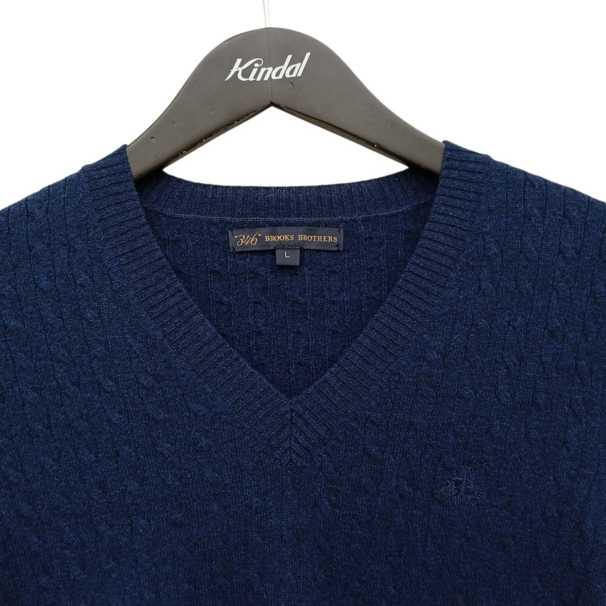 Brooks Brothers ネイビー Vネック セーター L BROOKS BROTHERS(ブルックスブラザーズ) Vネックニット ネイビー