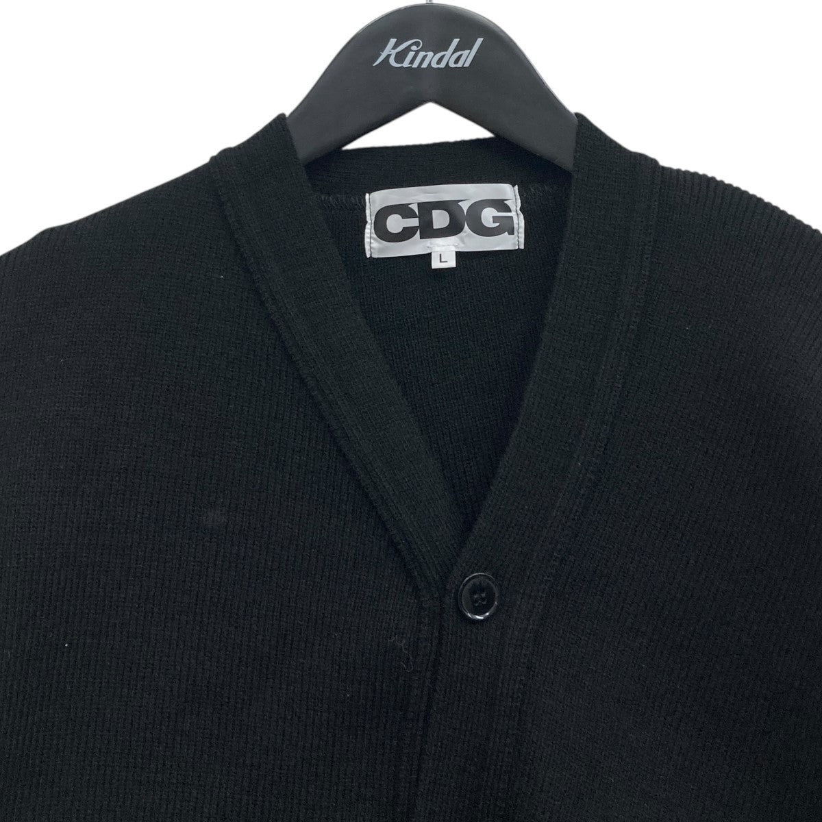 CDG カーディガン ブラック XXL COMME des GARCONS コムデギャルソン W26509 SHIRT シャツ V