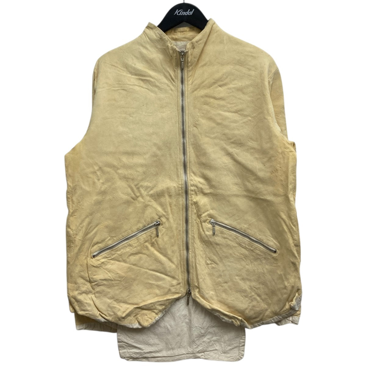 Paul Harnden(ポールハーデン) jerkinレザージャケット イエロー