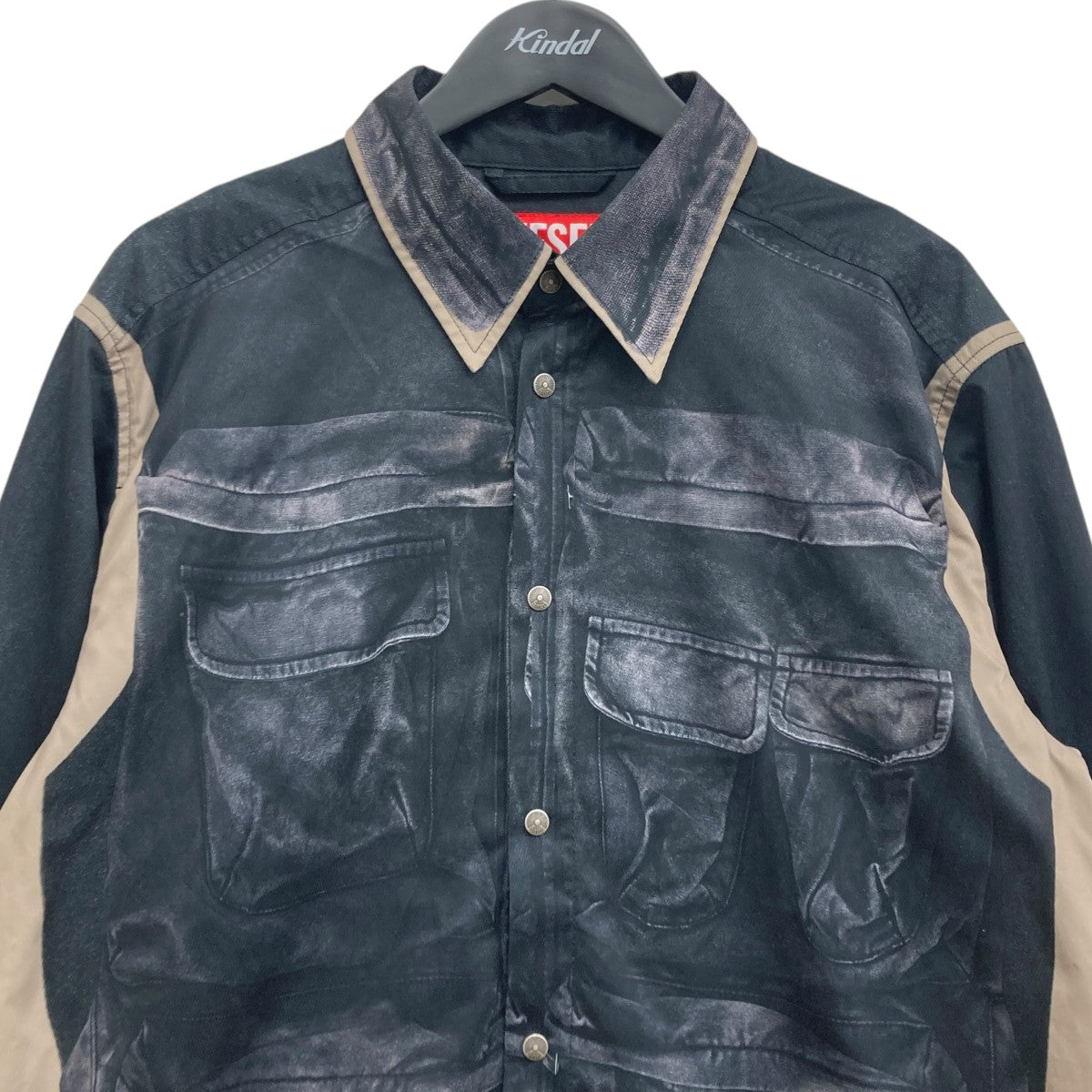 DIESEL(ディーゼル) トロンプルイユジャケット ブラック サイズ
