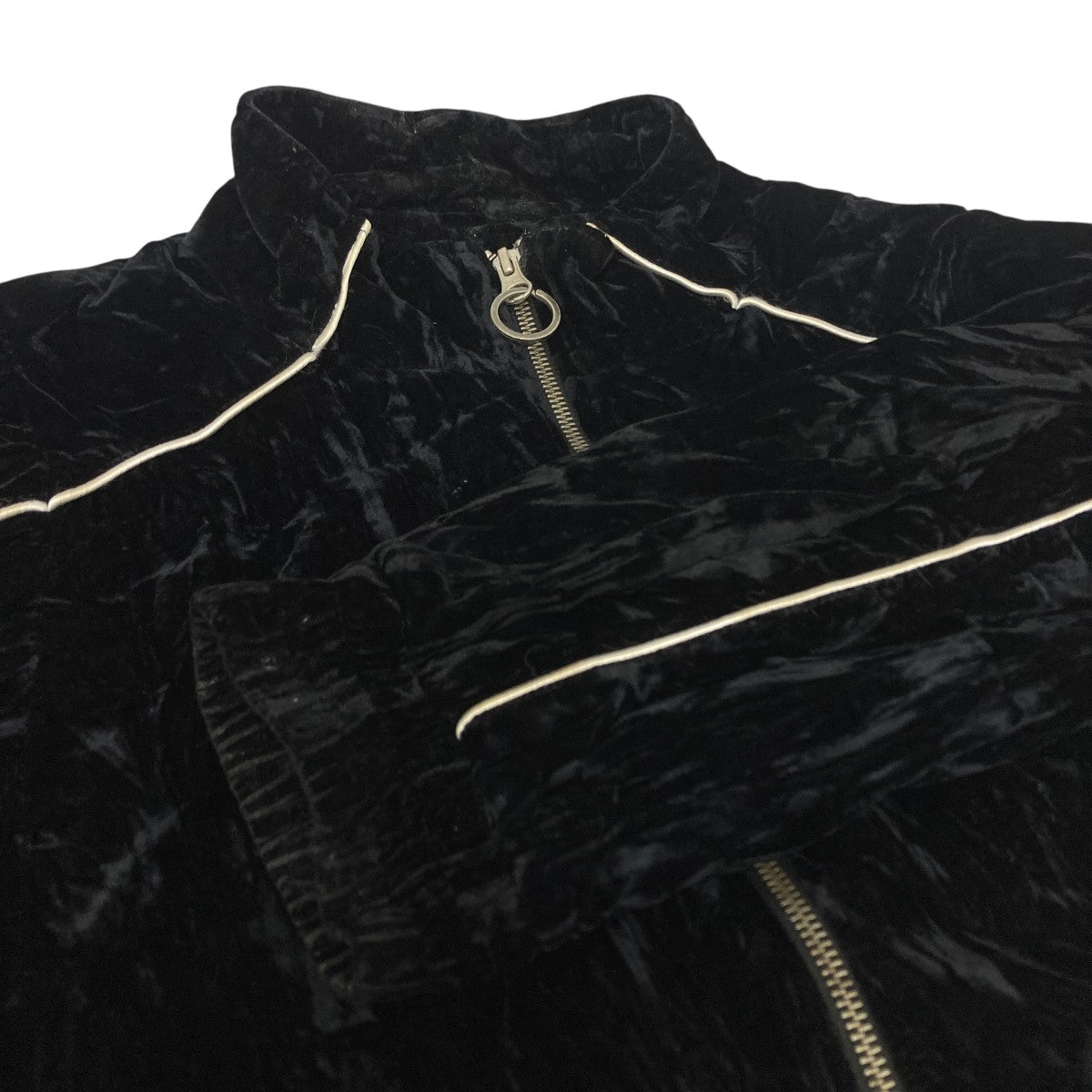 ジャケット・アウター Martine Rose 24ss velour jacket black Martine rose(マーティンローズ) ベロアトラックジャケット ブラック