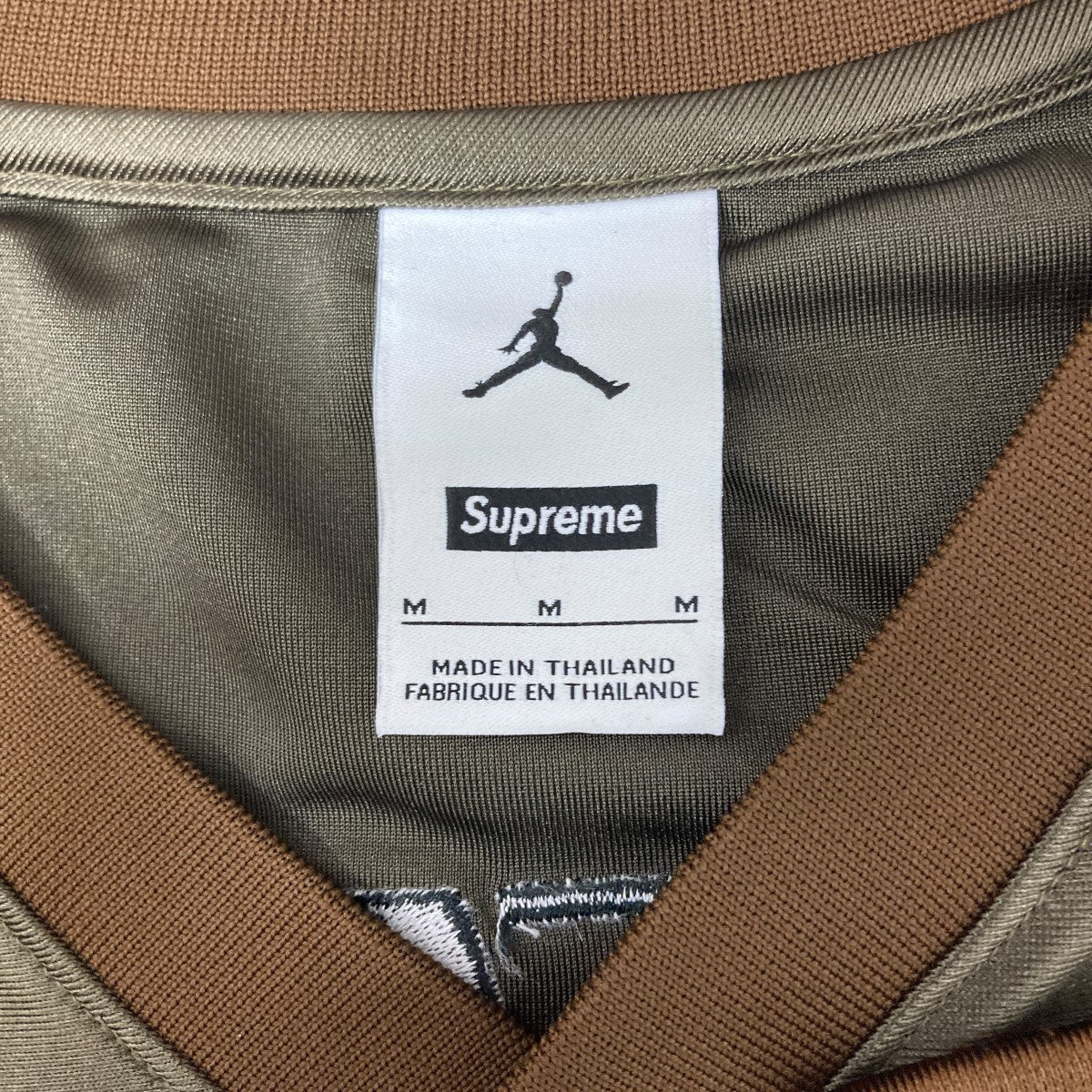 Jordan Supreme シャツ Mサイズ オリーブグリーン/ブラウン