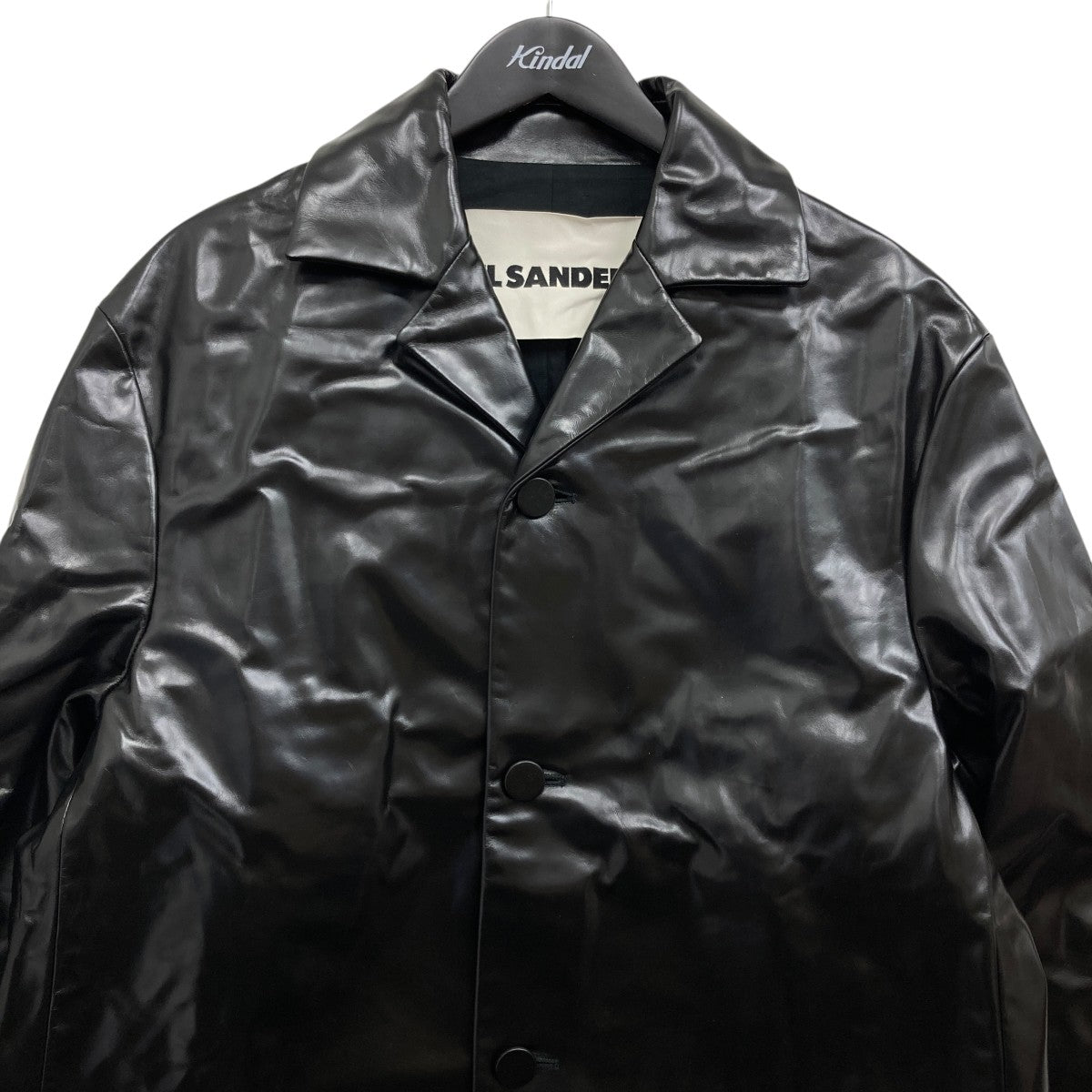 JIL SANDER(ジルサンダー) Button-Up Coat レザーコート J22AA0173