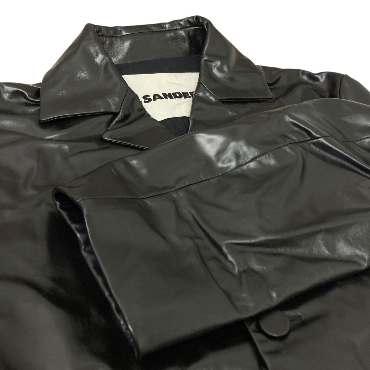 JIL SANDER(ジルサンダー) Button-Up Coat レザーコート J22AA0173