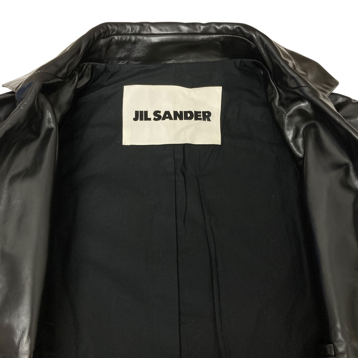 JIL SANDER(ジルサンダー) Button-Up Coat レザーコート J22AA0173