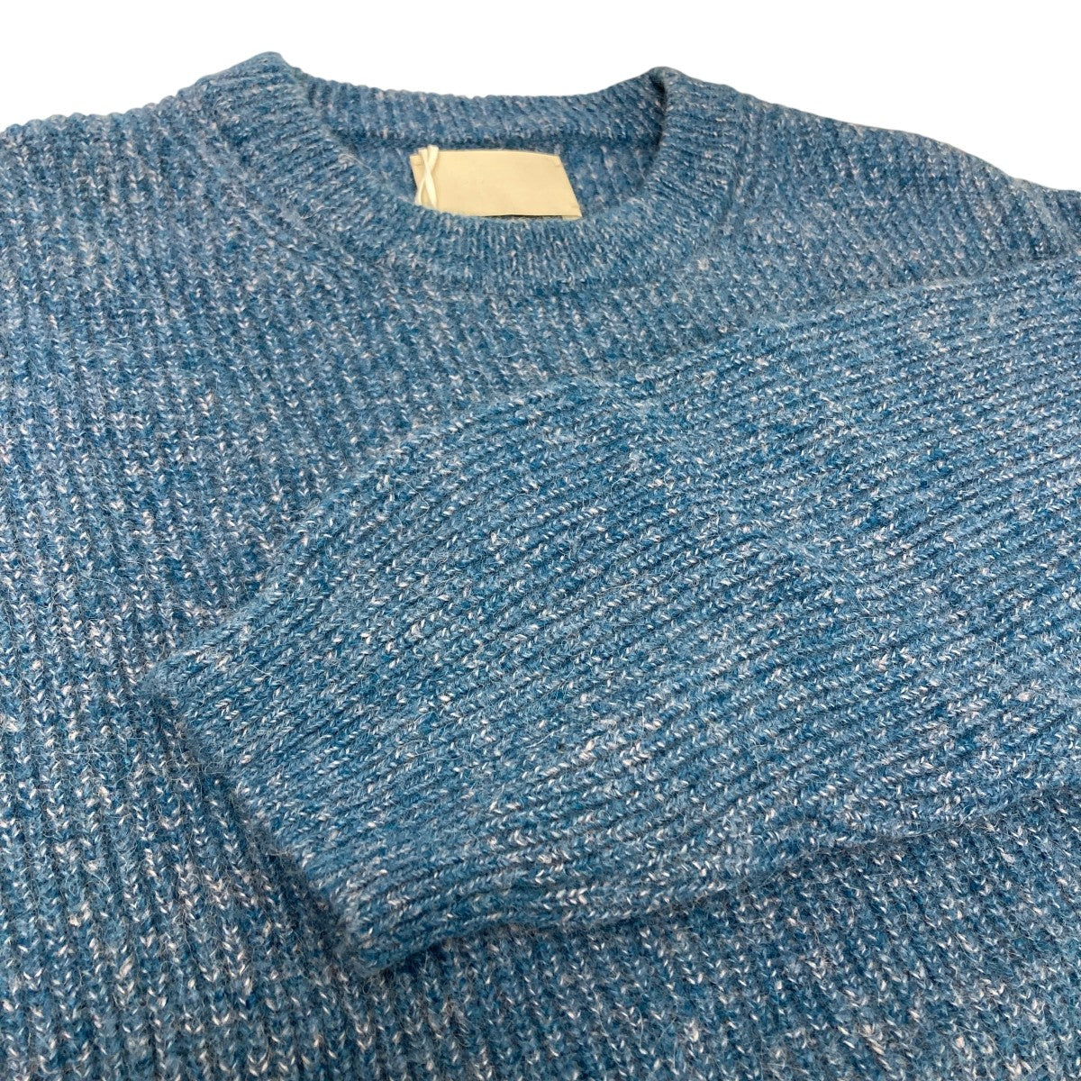 YOKE(ヨーク) BABY ALPACA RIB SWEATER クルーネックニット