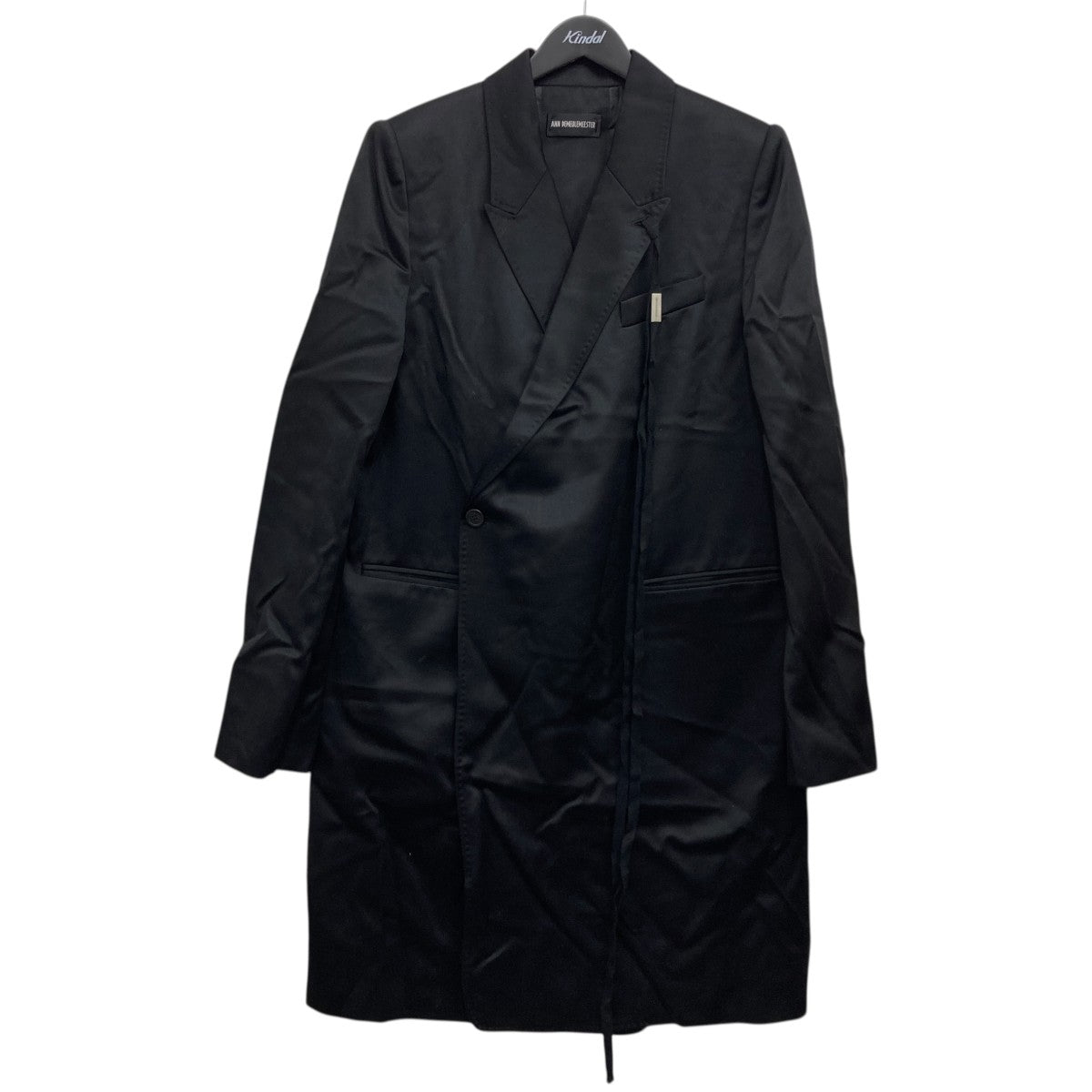 ANN DEMEULEMEESTER(アンドゥムルメステール) モッズコート ブラック