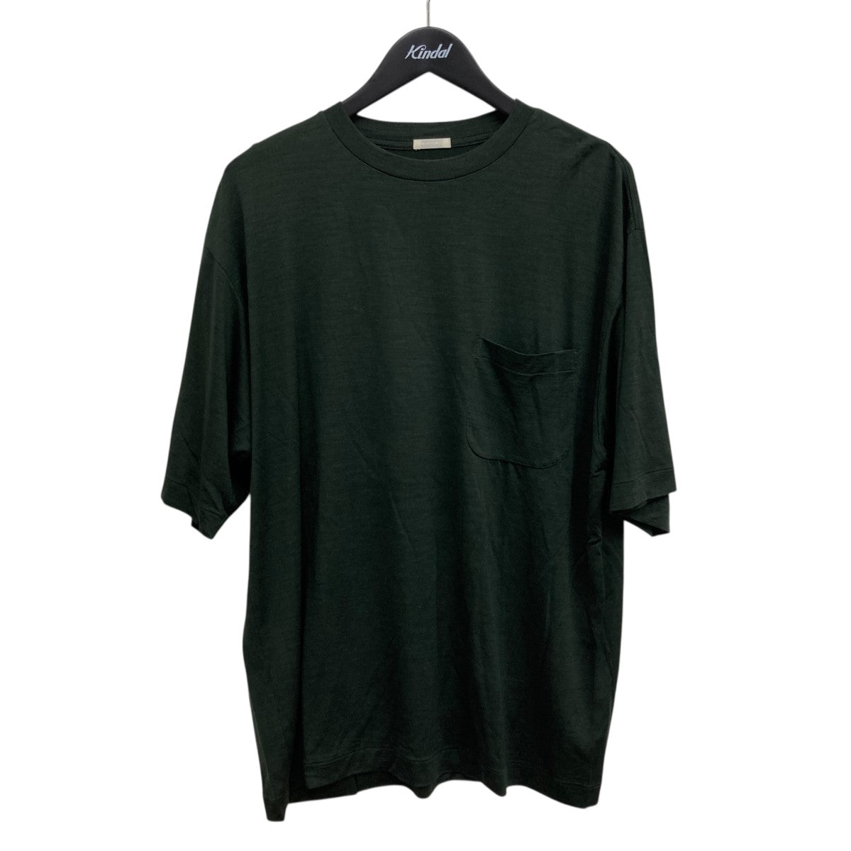 COMOLI コモリ ウール天竺 半袖ヘンリーネック ブラック Tシャツ 3 COMOLI - COMOLI 19SS ウール天竺半袖クルー ヘンリーネック