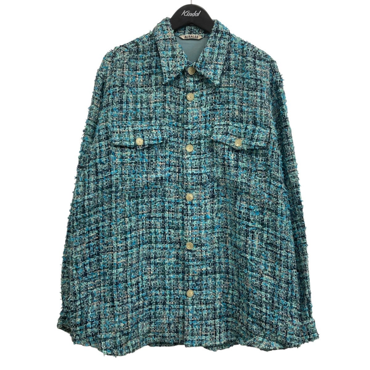AURALEE(オーラリー) 23SSHOMESPUN SUMMER TWEED SHIRTS BLOUSON