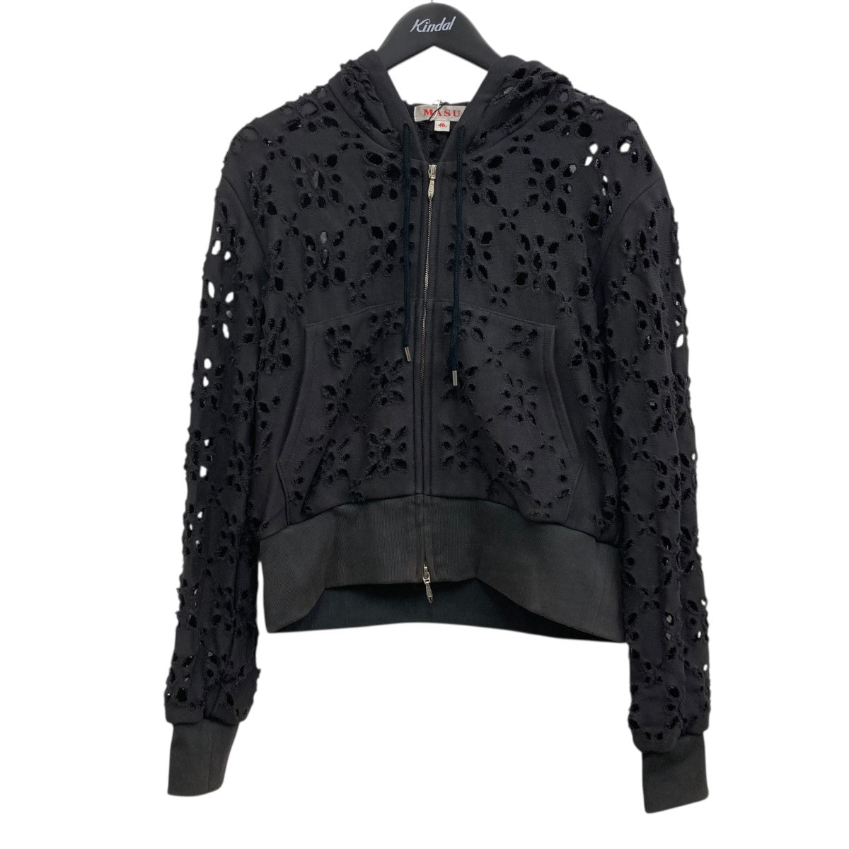 MASU(エムエーエスユー) FLOWER HOLE ZIP-UP SWEAT PARKA