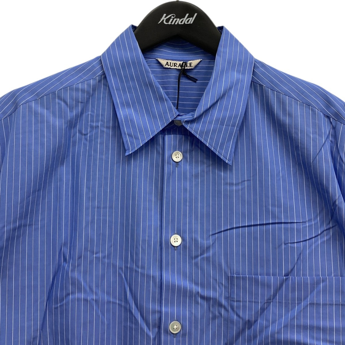 AURALEE 25SS / ストライプシャツ size3 BLUE（View All - Men