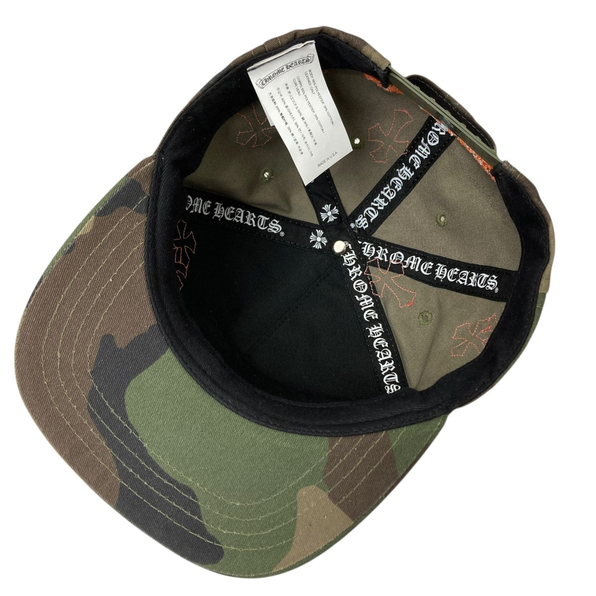 CHROME HEARTS(クロムハーツ) 迷彩クロスパッチキャップ グリーン  