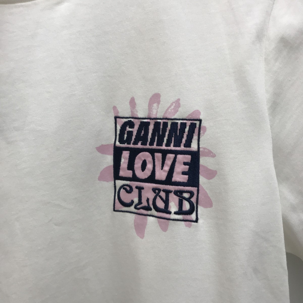 Ganni ガニー パーカー XS 白 【古着】【中古】【送料無料】 Ganni ガニー スウェット XS 白 【古着】【中古】【送料無料】の通販