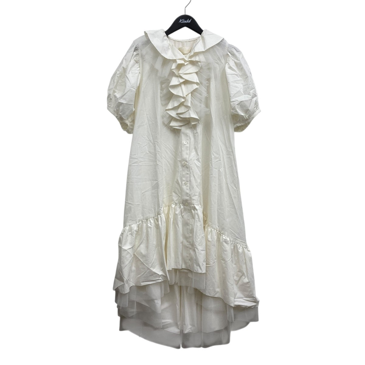 VIVIANO TULLE LAYERED PUFF SLEEVE DRESS チュールレイヤードパフスリーブドレス 古着・中古-1枚目のアイテム画像