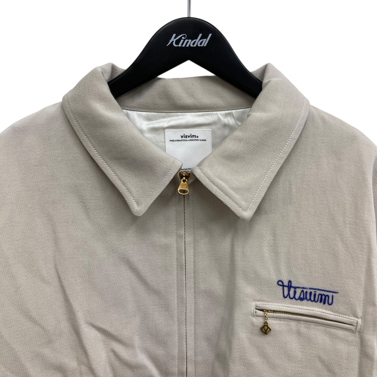 VISVIM STRATO SWING TOP ロゴ刺しゅうジップブルゾン 古着・中古-3枚目のアイテム画像