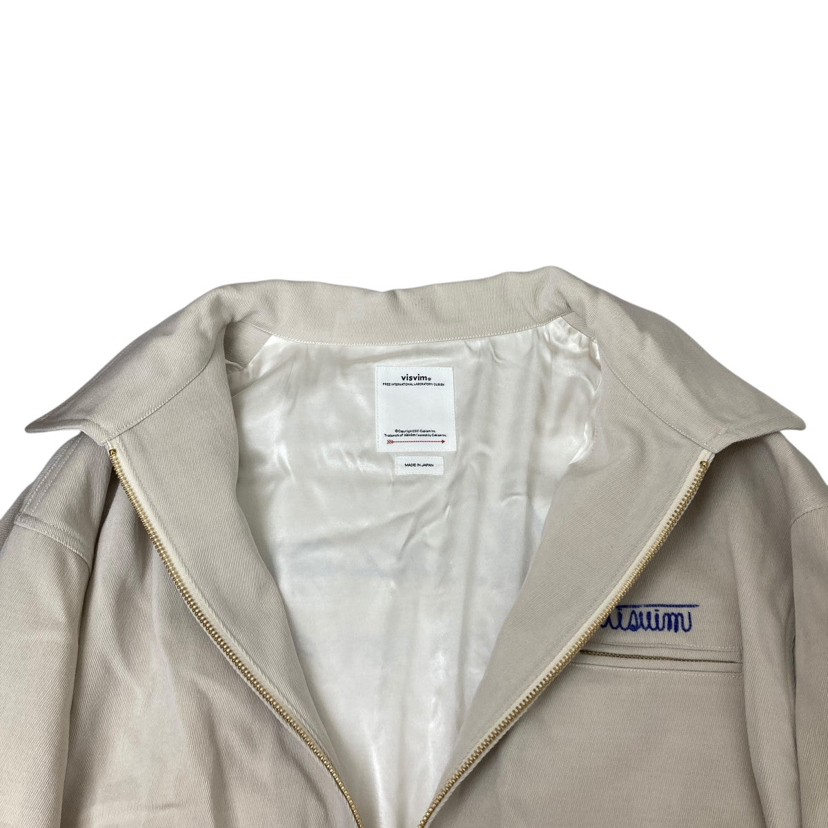 VISVIM(ビズビム) STRATO SWING TOP ロゴ刺しゅうジップブルゾン