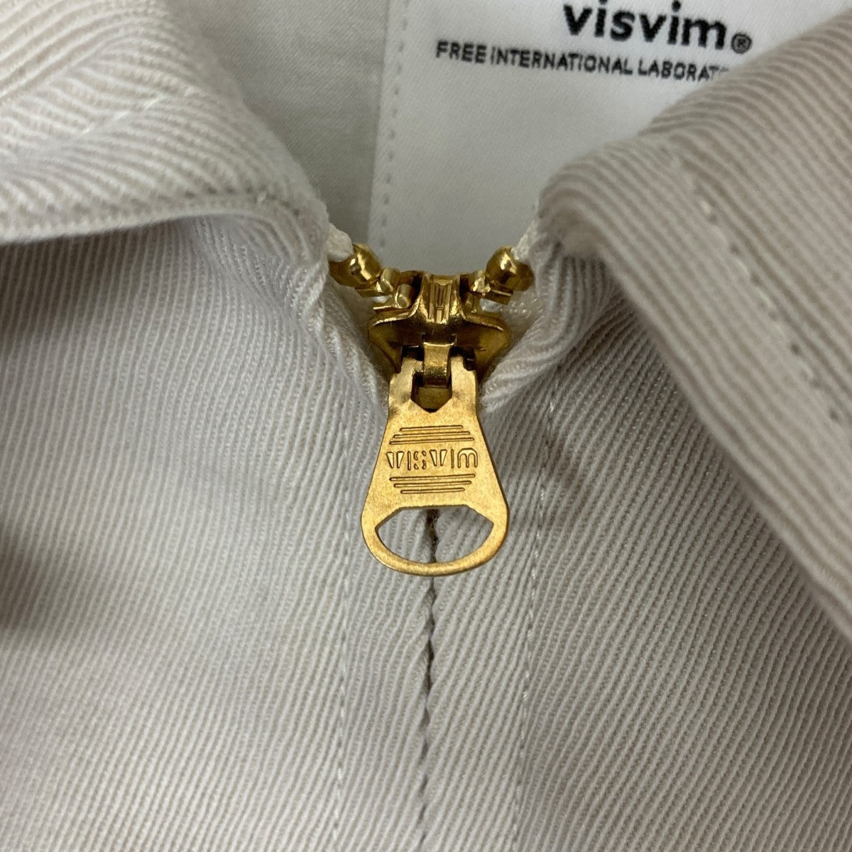 VISVIM STRATO SWING TOP ロゴ刺しゅうジップブルゾン 古着・中古-5枚目のアイテム画像