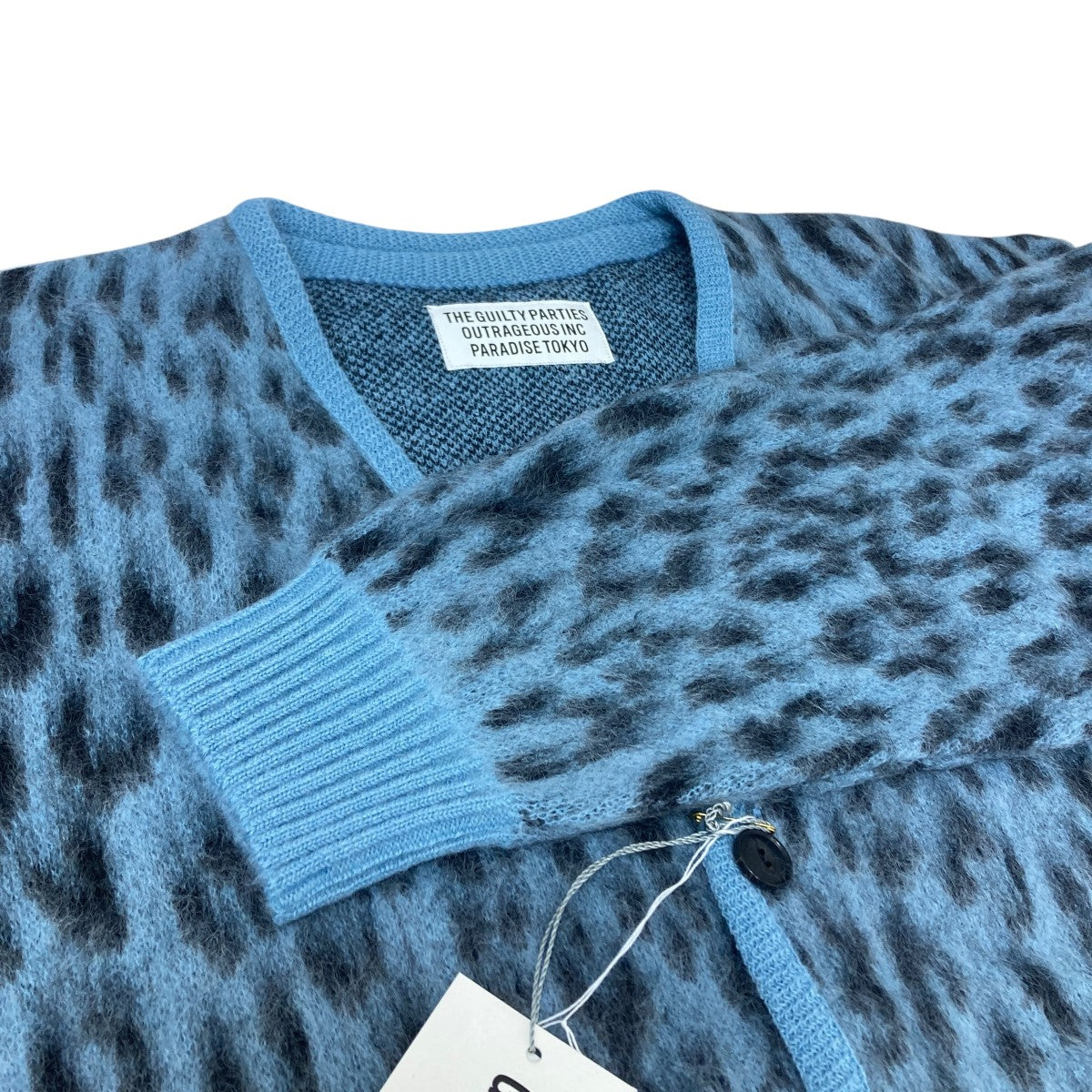 WACKO MARIA(ワコマリア) モヘアカーディガン 22FW-WMK-KN11 ブルー