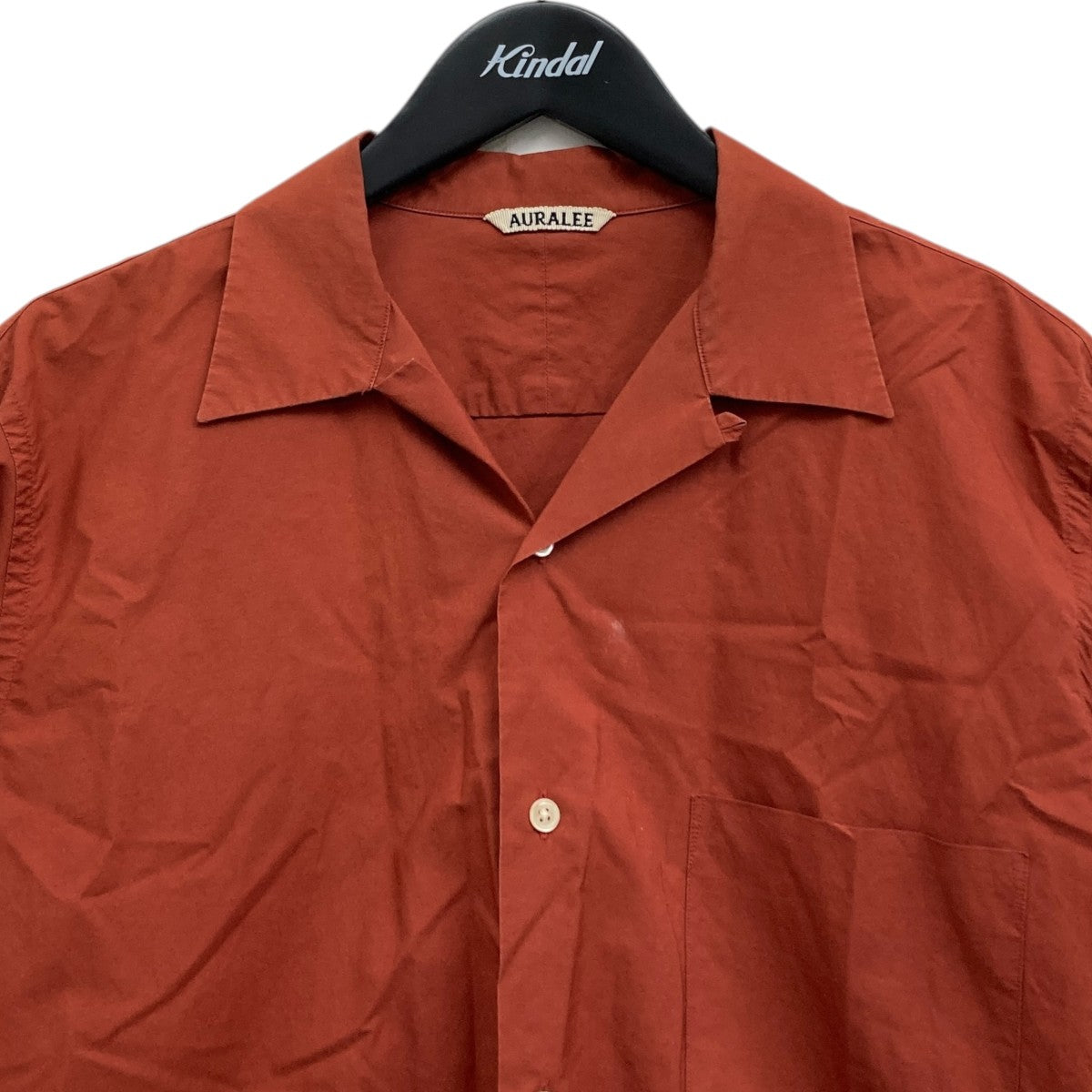 AURALEE(オーラリー) SELVEDGE WEATHER CLOTH SHIRTS 開襟シャツ