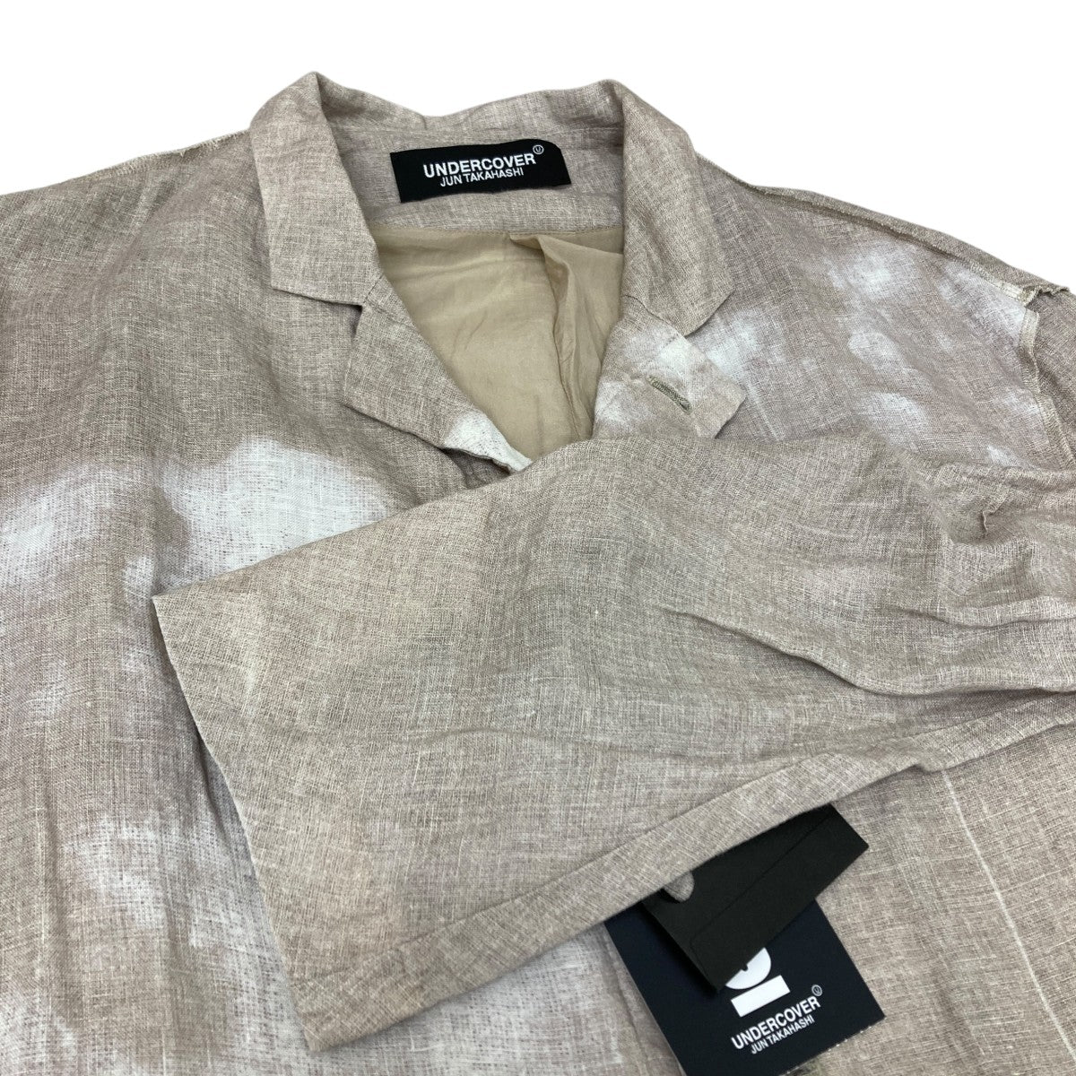UNDERCOVER 25SS リネン総柄ジャケット 古着・中古-4枚目のアイテム画像