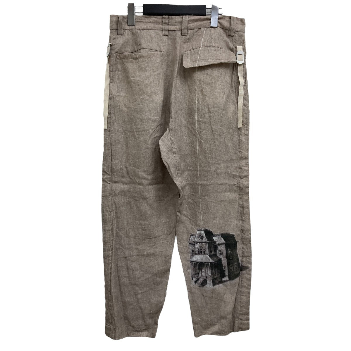 UNDERCOVER 25SS リネン総柄クロップドパンツ 古着・中古-2枚目のアイテム画像