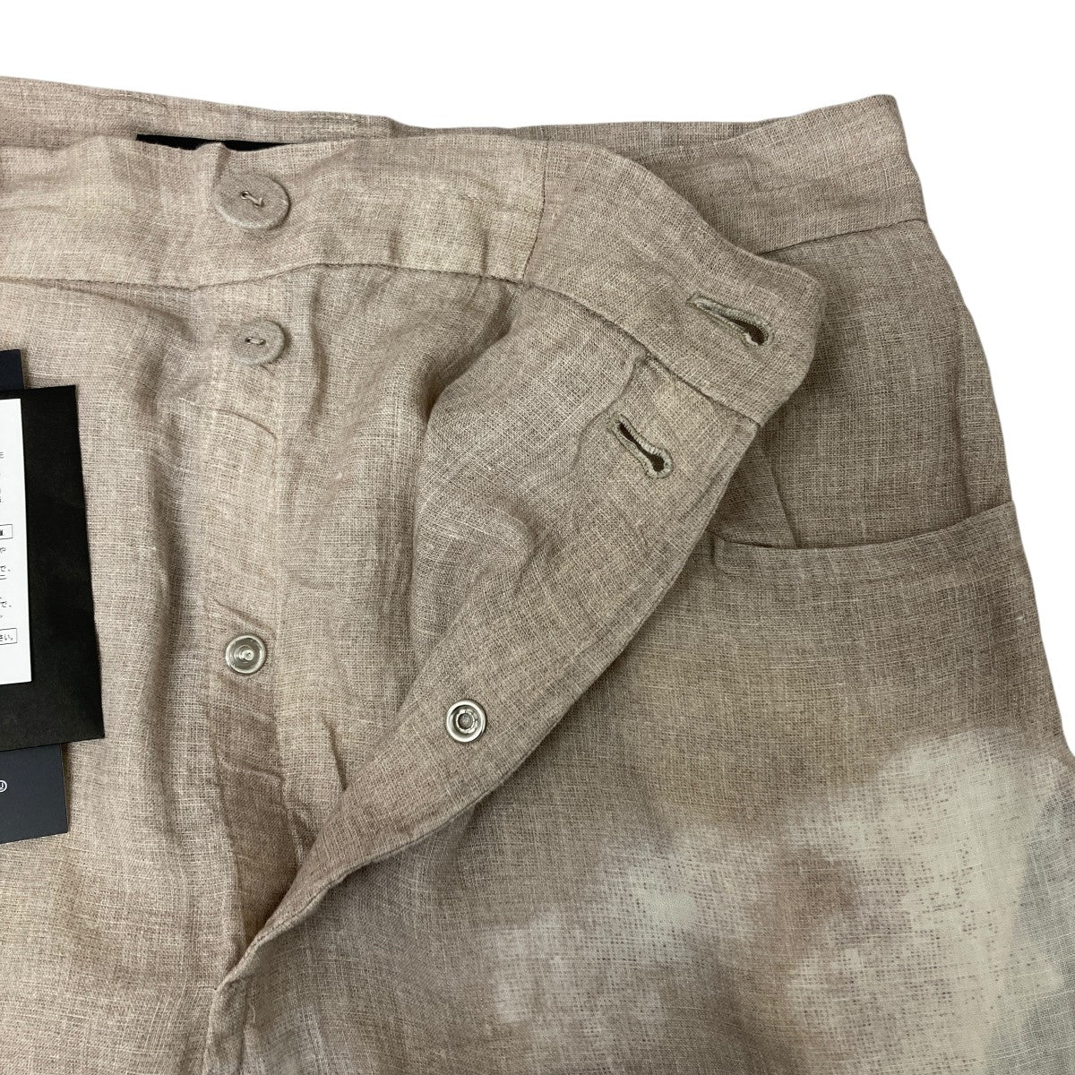 UNDERCOVER 25SS リネン総柄クロップドパンツ 古着・中古-3枚目のアイテム画像