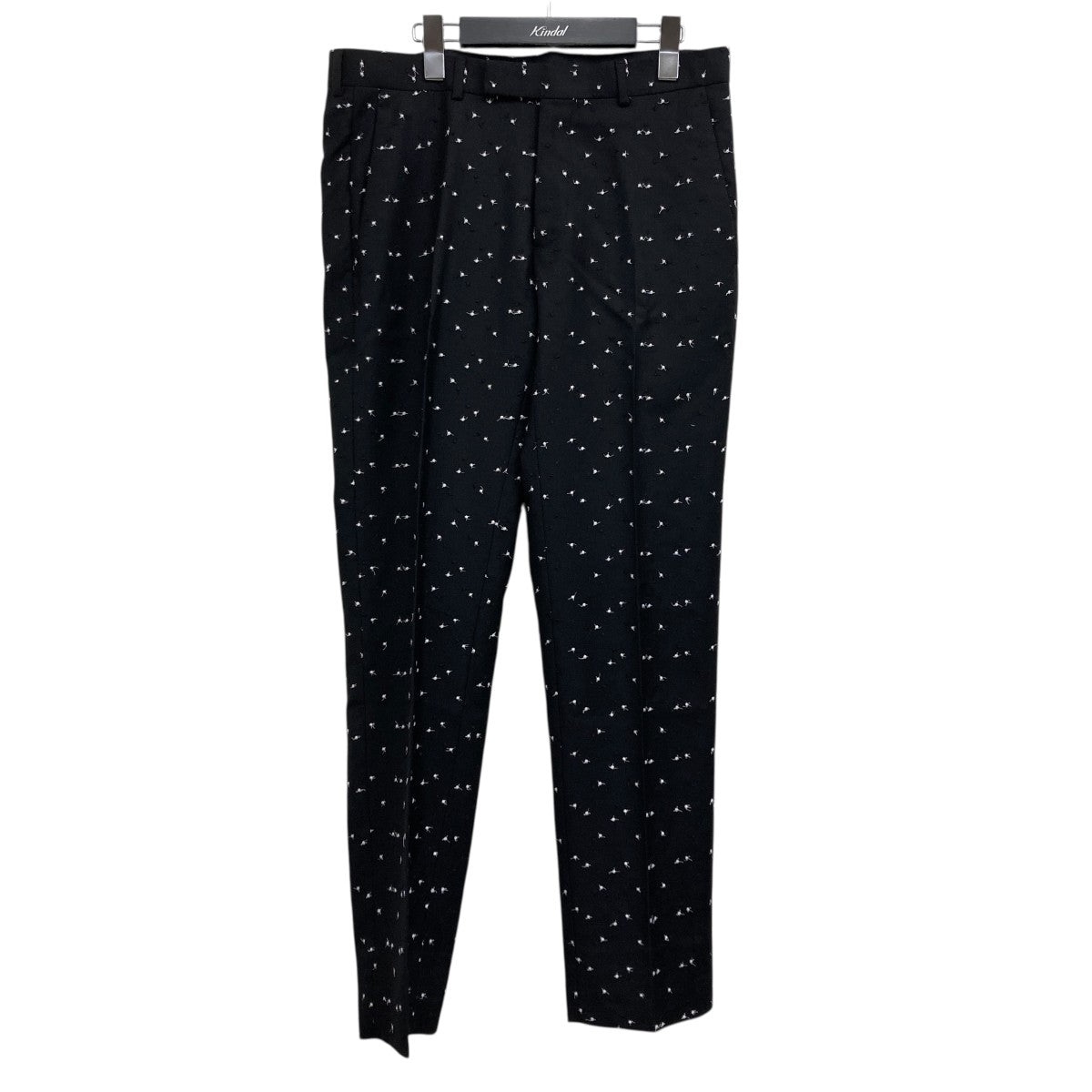 【希少】クリスチャンディオール　Dior セットアップ　2B スーツ　黒 ディオールオム 2Bスーツ/セットアップ/袖デザイン 48（4926